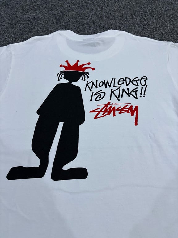 Stüssy Knowledge is King Tee White - 4