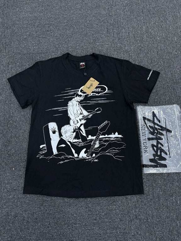 Stüssy Comic Guitar Graphic Tee - 3