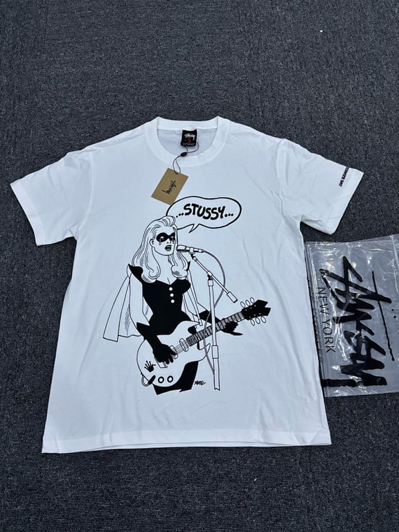 Stüssy Guitar Girl Graphic Tee - 3