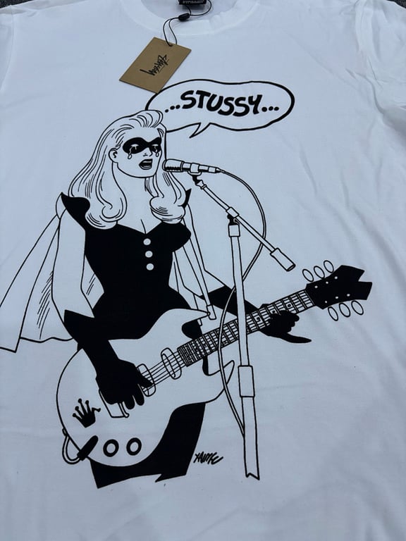 Stüssy Guitar Girl Graphic Tee - 4