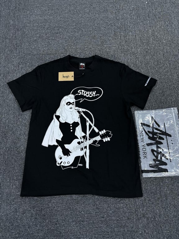 Stüssy Guitar Girl Graphic Tee - 7
