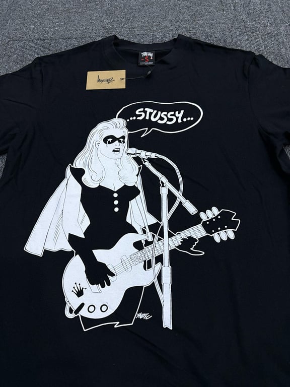 Stüssy Guitar Girl Graphic Tee - 8