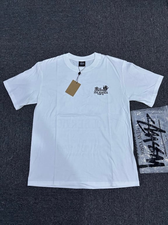 Stüssy Salba Pool Service Tee White - 3