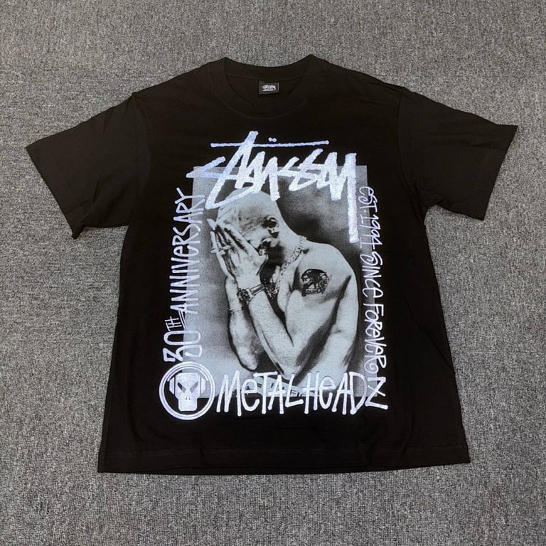Stüssy x Metalheadz 30th Anniversary Reflective Tee - 5