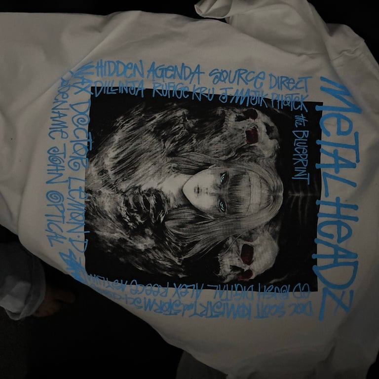 Stüssy Metalheadz Graphic Tee White - 5