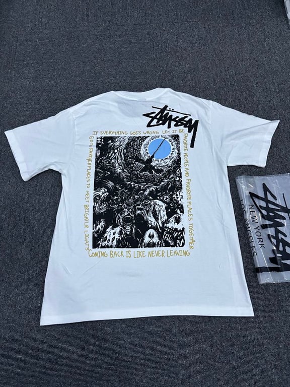Stüssy Graphic Tee White Gold - 11