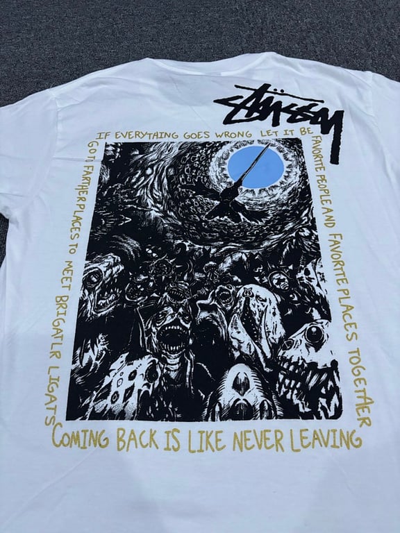 Stüssy Graphic Tee White Gold - 12