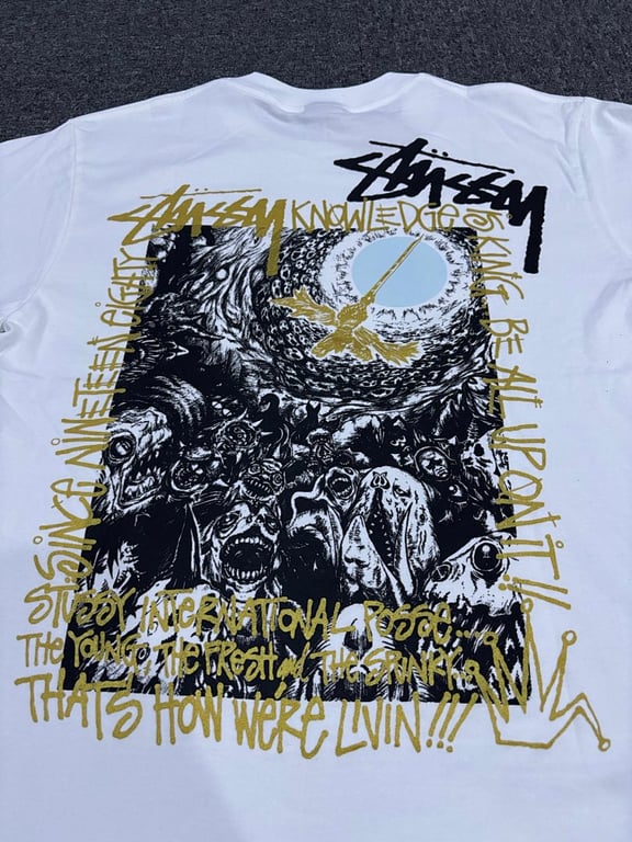 Stüssy Graphic Tee White Gold - 13