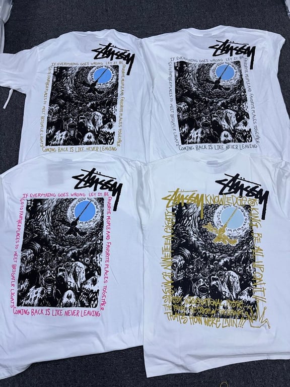 Stüssy Graphic Tee White Gold - 3