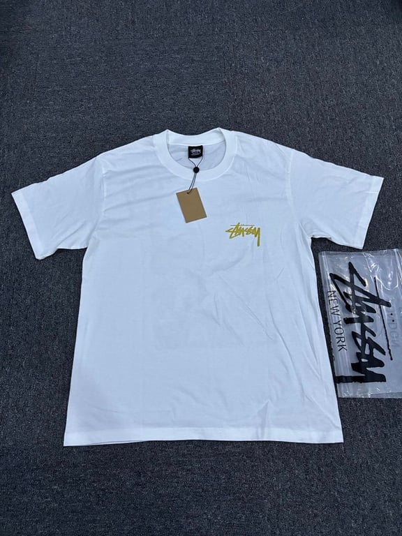 Stüssy Graphic Tee White Gold - 5