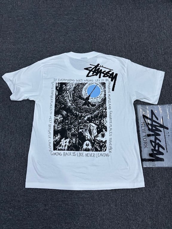 Stüssy Graphic Tee White Gold - 9