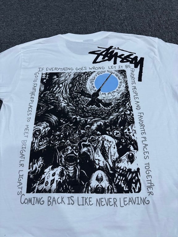 Stüssy Graphic Tee White Gold - 10