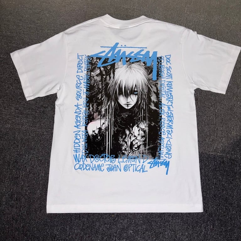 Stüssy Hidden Agenda Graphic Tee White - 4