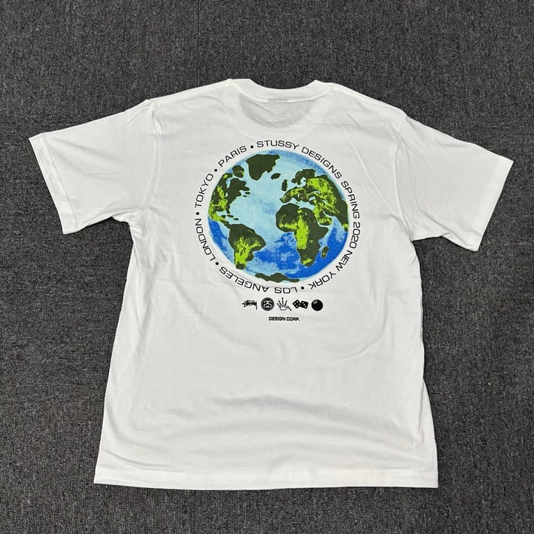 Stüssy World Tour Globe Graphic Tee - 5
