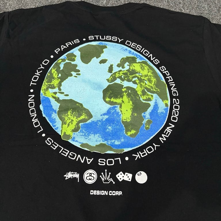 Stüssy World Tour Globe Graphic Tee - 7