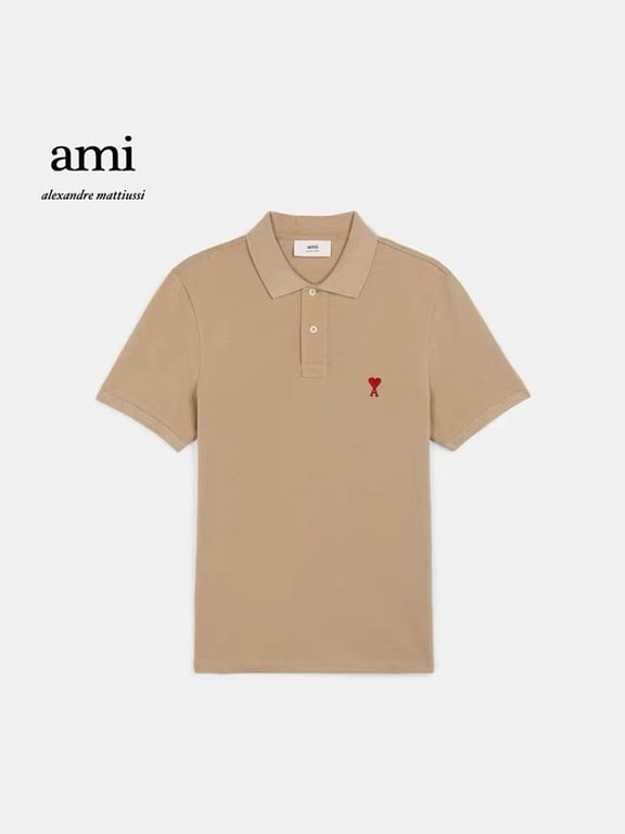 Ami Paris Ami de Coeur Polo Black - 101