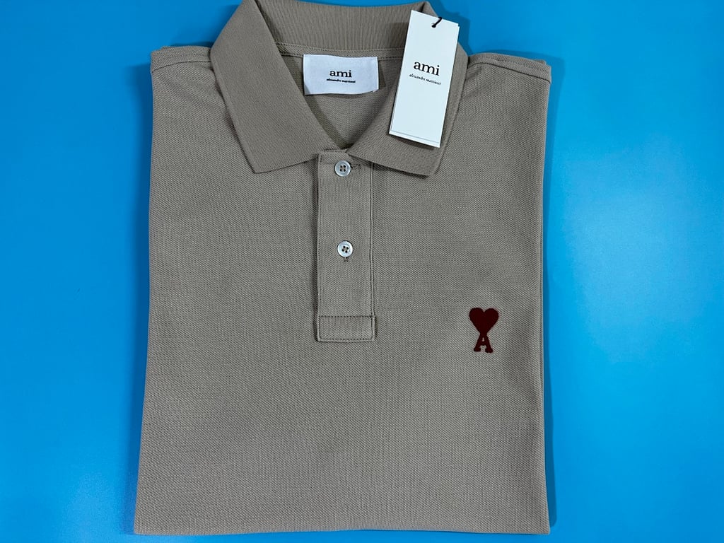 Ami Paris Ami de Coeur Polo Black - 102