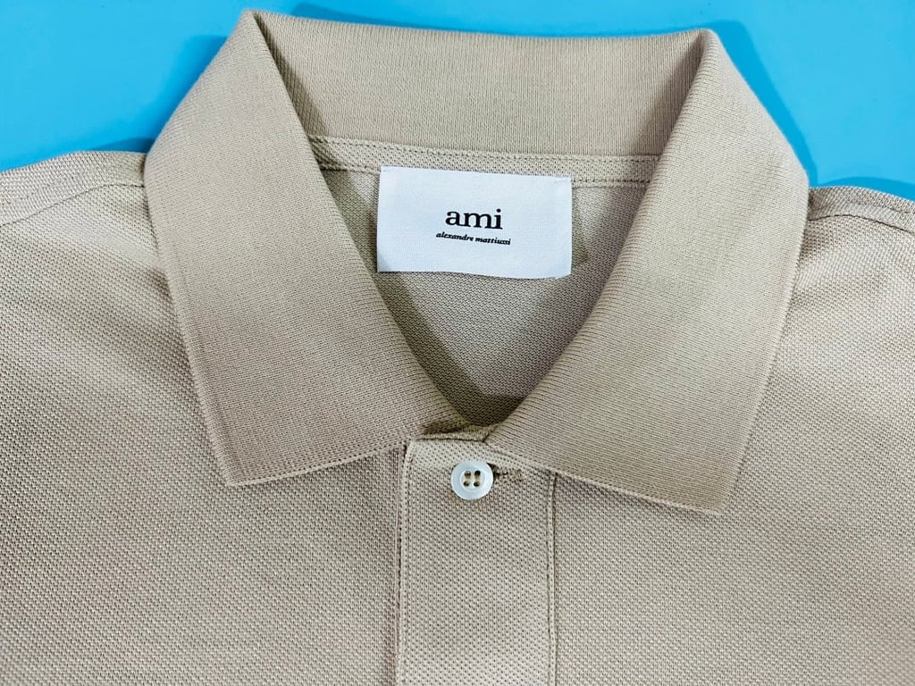 Ami Paris Ami de Coeur Polo Black - 105