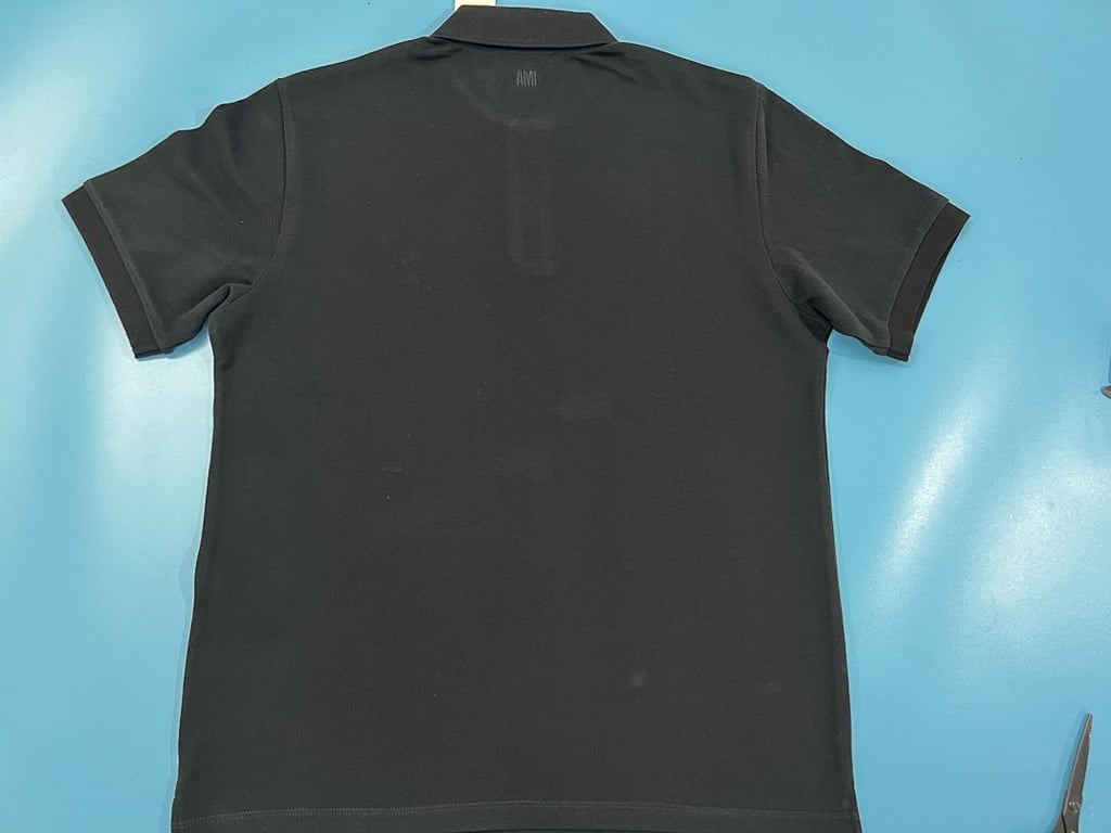 Ami Paris Ami de Coeur Polo Black - 12