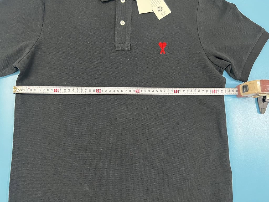 Ami Paris Ami de Coeur Polo Black - 13