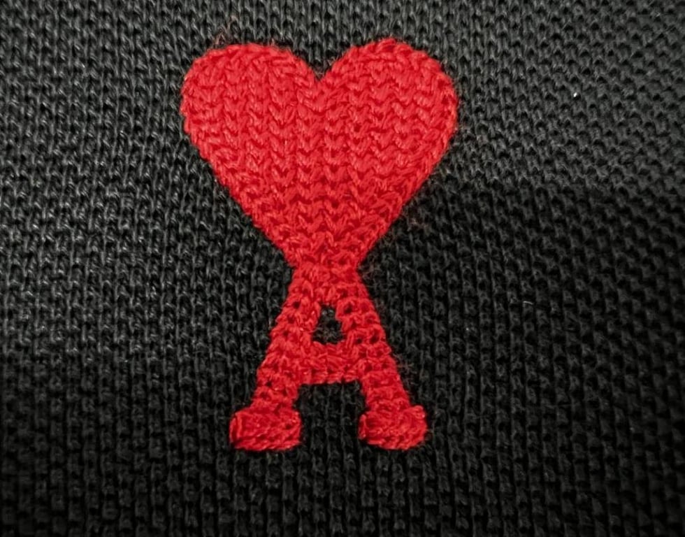 Ami Paris Ami de Coeur Polo Black - 14