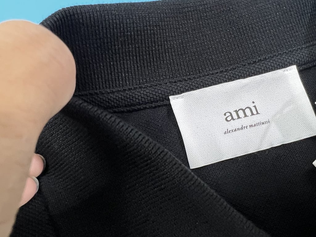 Ami Paris Ami de Coeur Polo Black - 24