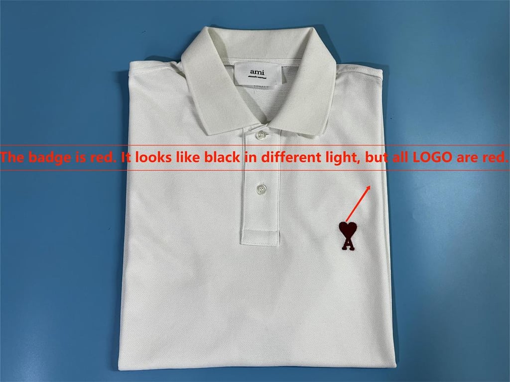 Ami Paris Ami de Coeur Polo Black - 28