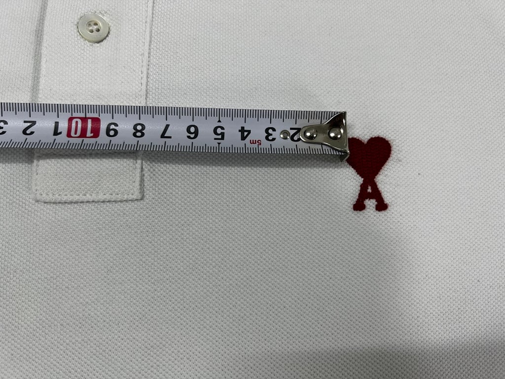 Ami Paris Ami de Coeur Polo Black - 34