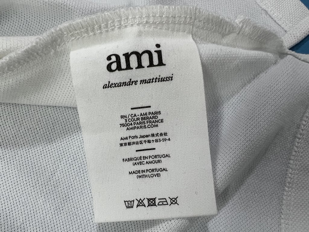 Ami Paris Ami de Coeur Polo Black - 38