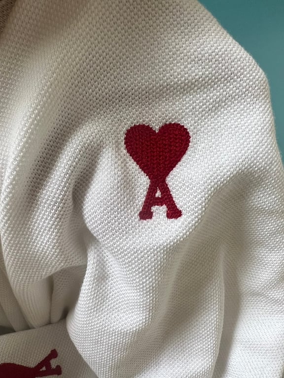 Ami Paris Ami de Coeur Polo Black - 51