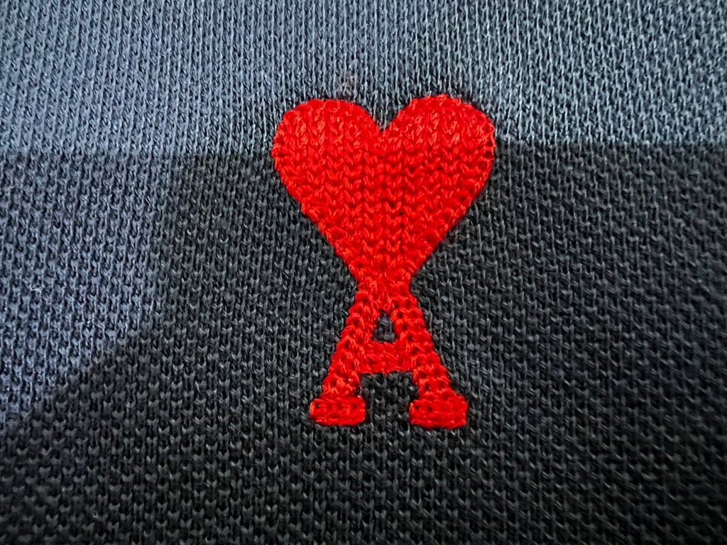 Ami Paris Ami de Coeur Polo Black - 56