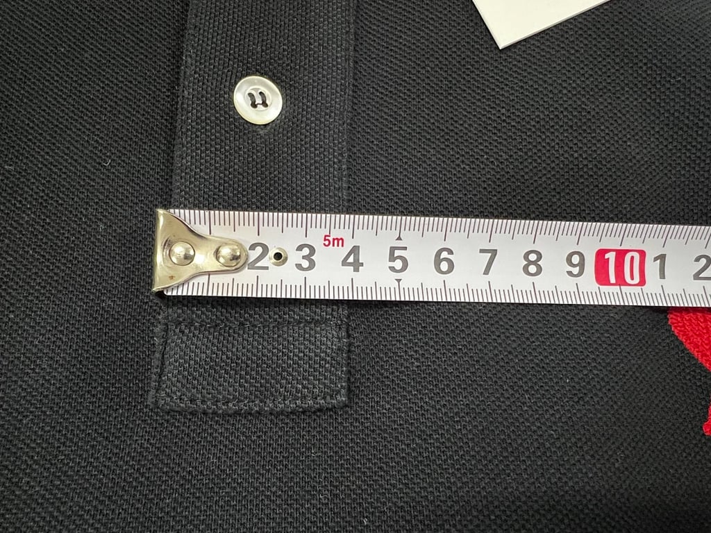 Ami Paris Ami de Coeur Polo Black - 7