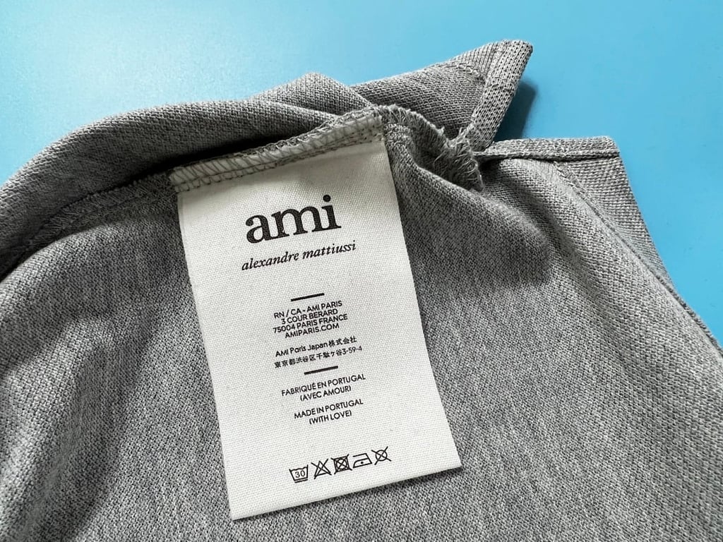 Ami Paris Ami de Coeur Polo Black - 69