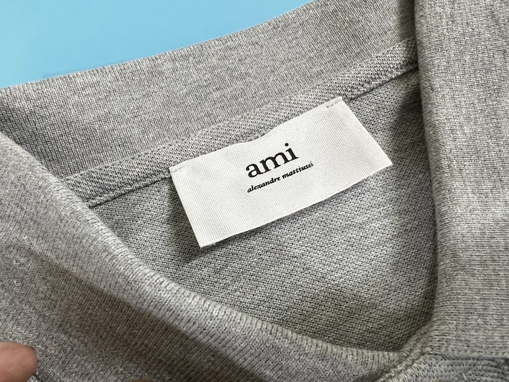 Ami Paris Ami de Coeur Polo Black - 71