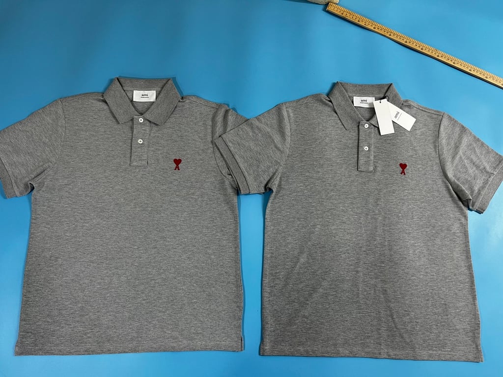 Ami Paris Ami de Coeur Polo Black - 78