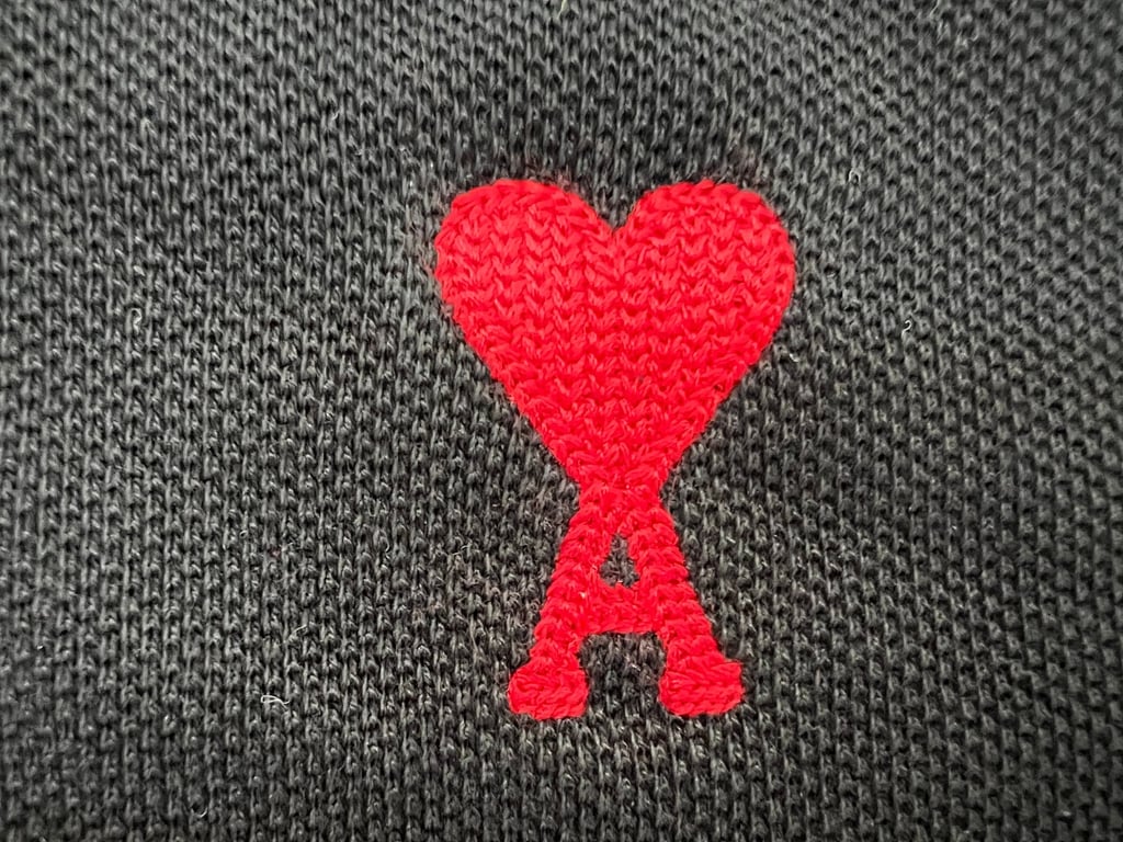 Ami Paris Ami de Coeur Polo Black - 9