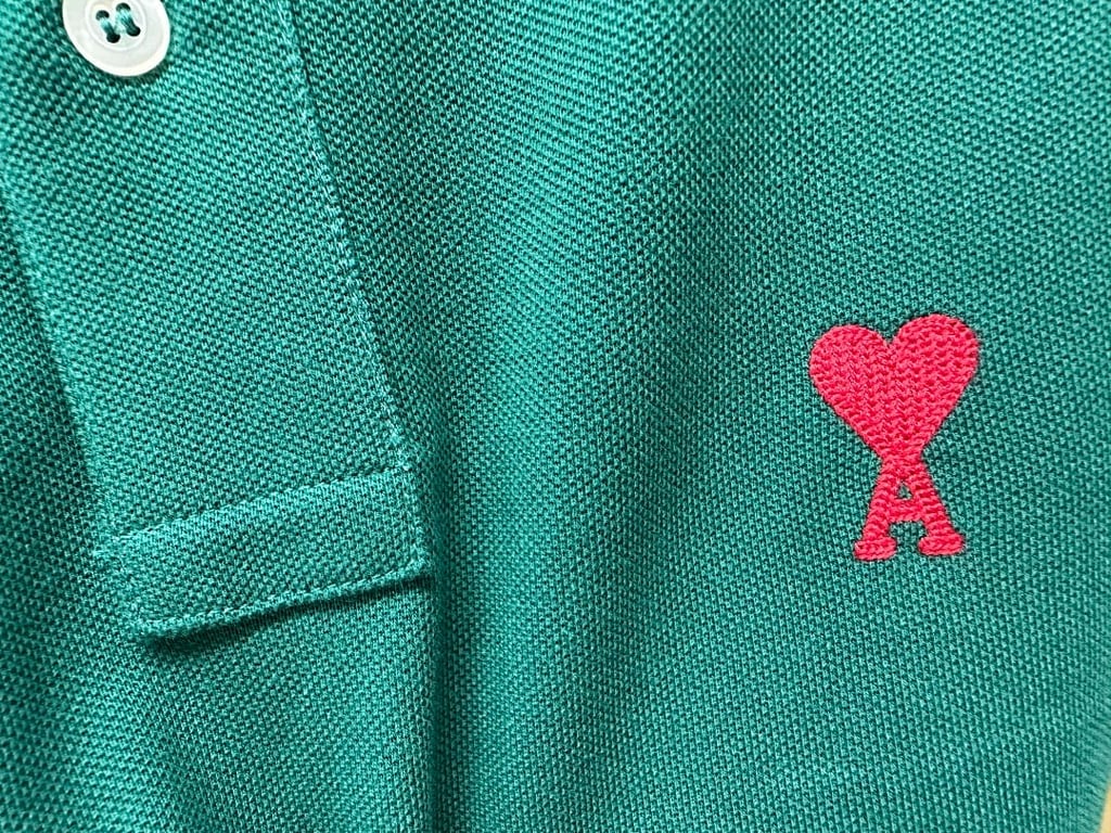 Ami Paris Ami de Coeur Polo Black - 88