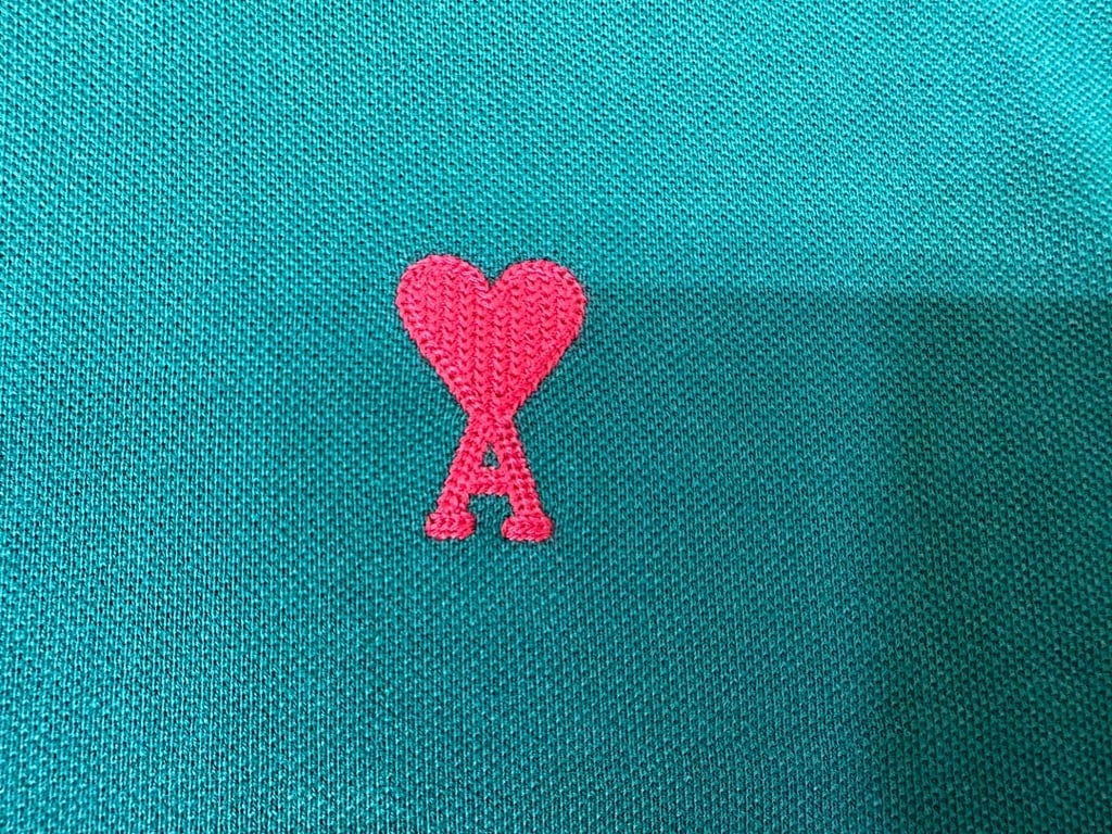 Ami Paris Ami de Coeur Polo Black - 92
