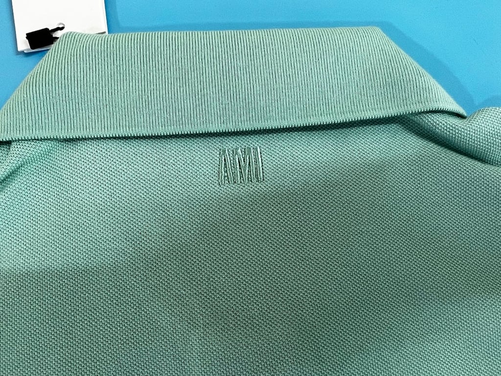 Ami Paris Ami de Coeur Polo Black - 100