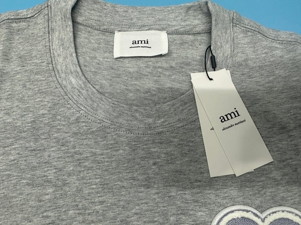 Ami Paris Ami de Coeur 3D Badge T-Shirt - 24