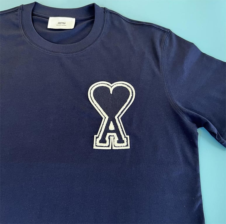 Ami Paris Ami de Coeur 3D Badge T-Shirt - 56
