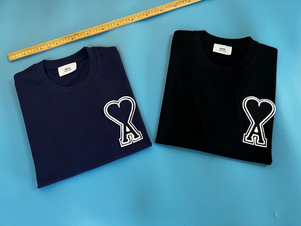 Ami Paris Ami de Coeur 3D Badge T-Shirt - 7