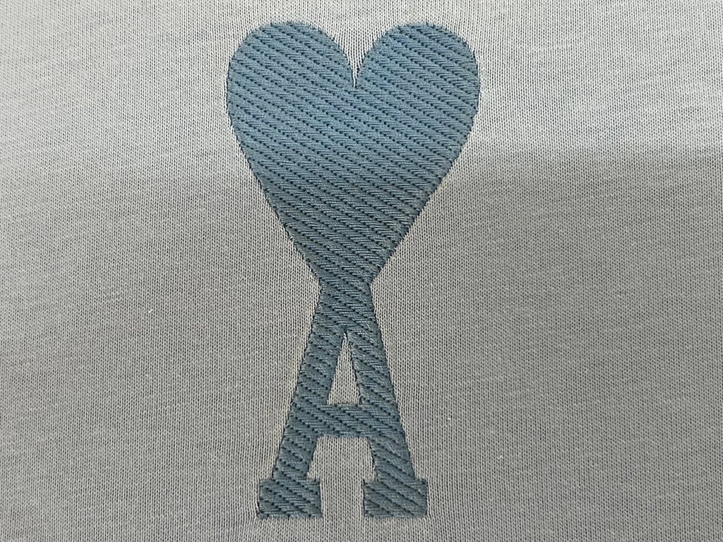 Ami Paris Ami de Coeur T-Shirt Light Blue - 11
