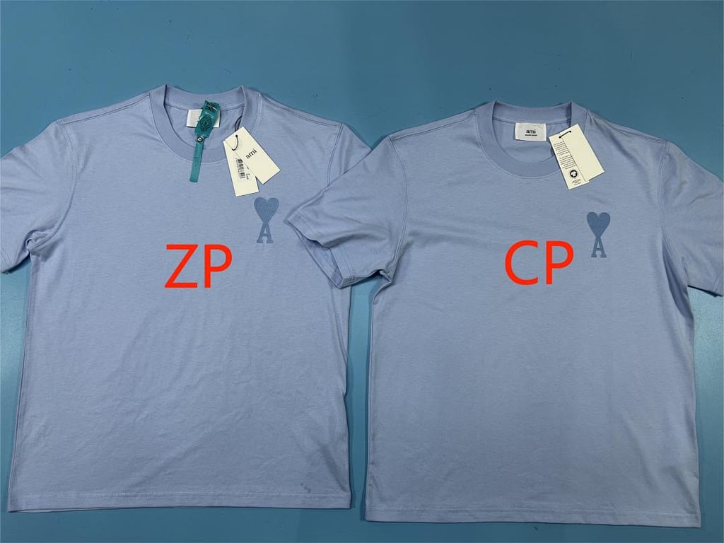 Ami Paris Ami de Coeur T-Shirt Light Blue - 13