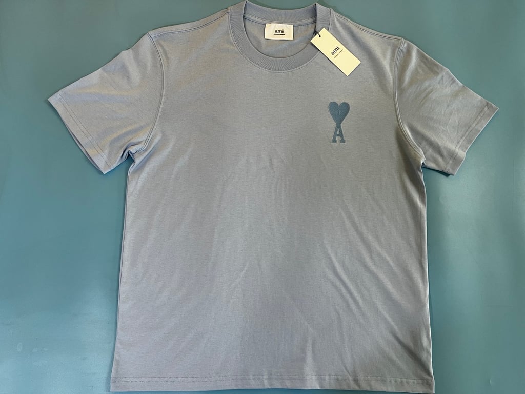 Ami Paris Ami de Coeur T-Shirt Light Blue - 15
