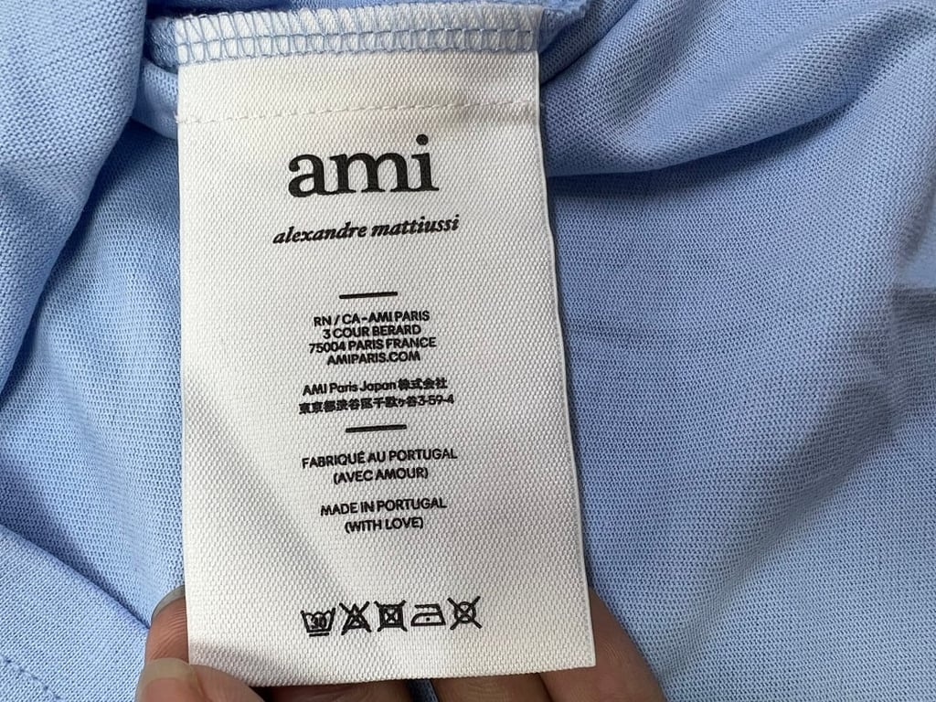 Ami Paris Ami de Coeur T-Shirt Light Blue - 21