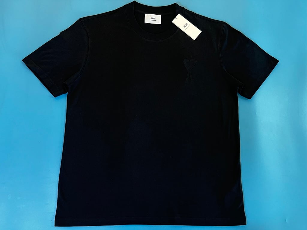 Ami Paris Ami de Coeur T-Shirt Light Blue - 32