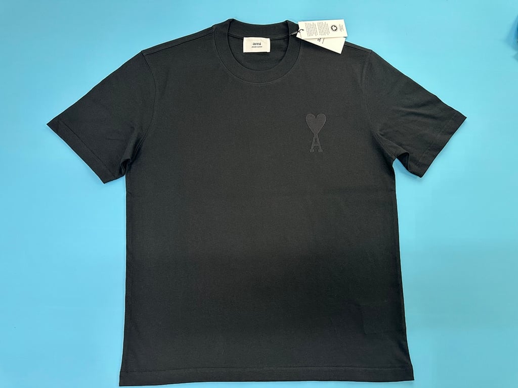 Ami Paris Ami de Coeur T-Shirt Light Blue - 35