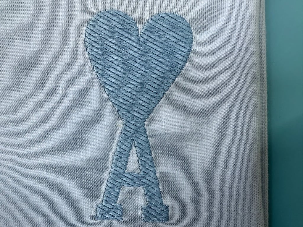 Ami Paris Ami de Coeur T-Shirt Light Blue - 5
