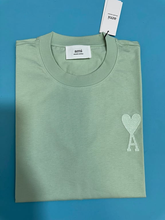 Ami Paris Ami de Coeur T-Shirt Light Blue - 56